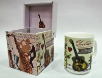ZEBRA MUSIC PORCELANOWY KUBEK GITARA