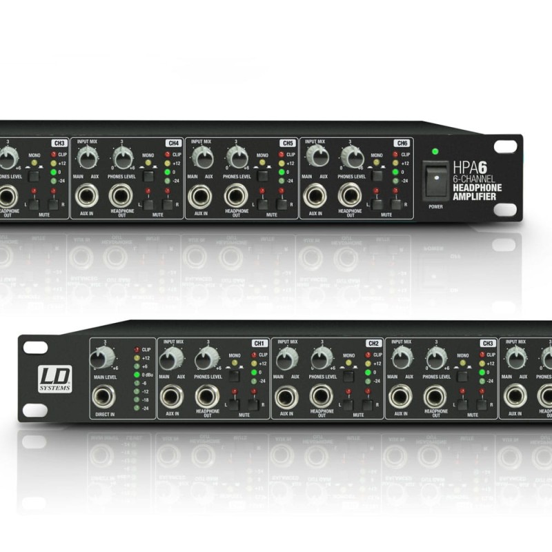 LD SYSTEMS HPA 6 WZMACNIACZ SŁUCHAWKOWY