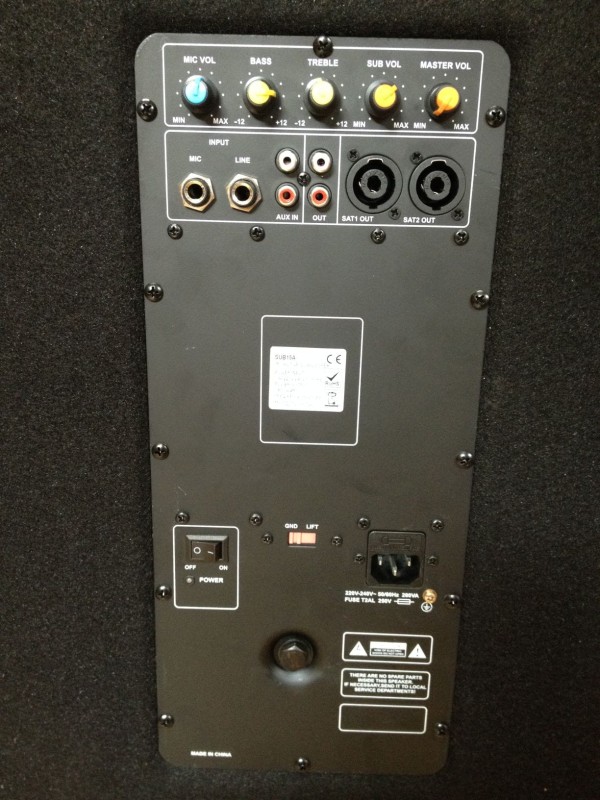 IBIZA CUBE 1512 ZESTAW NAGŁOŚNIENIOWY