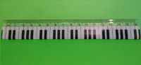 ZEBRA MUSIC LINIJKA 16cm Z KLAWIATURĄ FORTEPIANU
