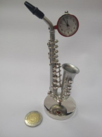 ZEBRA MUSIC MINIATURA SAKSOFONU Z ZEGARKIEM