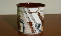 ZEBRA MUSIC PORCELANOWY KUBEK SAKSOFON