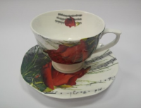 ZEBRA MUSIC PORCELANOWA FILIŻANKA Z NUTAMI
