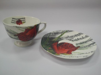 ZEBRA MUSIC PORCELANOWA FILIŻANKA Z NUTAMI