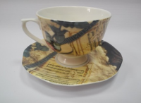 ZEBRA MUSIC PORCELANOWA FILIŻANKA Z GITARĄ