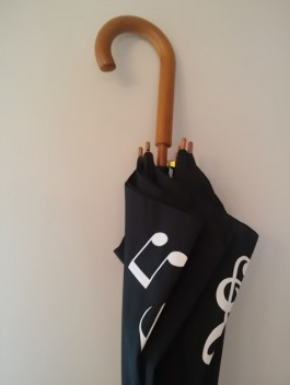 ZEBRA MUSIC PARASOL MUZYCZNY NUTKI KLUCZ WIOLINOWY