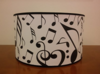 ZEBRA MUSIC LAMPA Z MOTYWEM NUTOWYM L05
