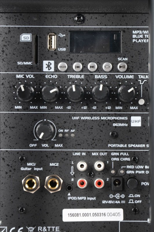 IBIZA PORT 10 UHF BT + BAG