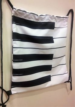 ZEBRA MUSIC PLECAK WOREK Z KLAWIATURĄ FORTEPIANU PL03