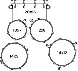 MAPEX ST5045F BIZ STORM FUSION + FLOOR TOM