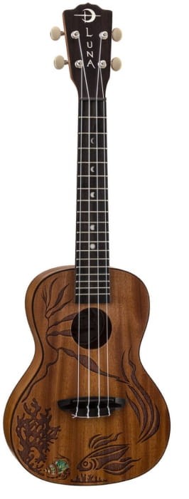 LUNA UKE CORAL TATTOO ALL SOLID UKULELE KONCERTOWE