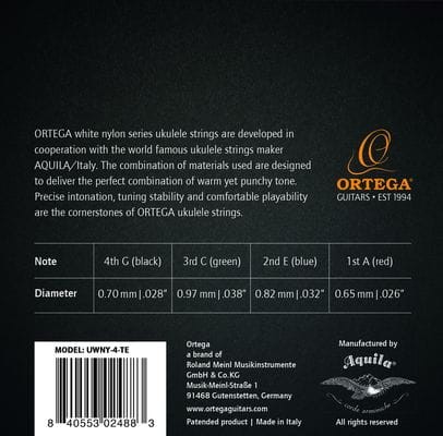 ORTEGA UWNY 4 TE UKULELE STRUNY TENOR