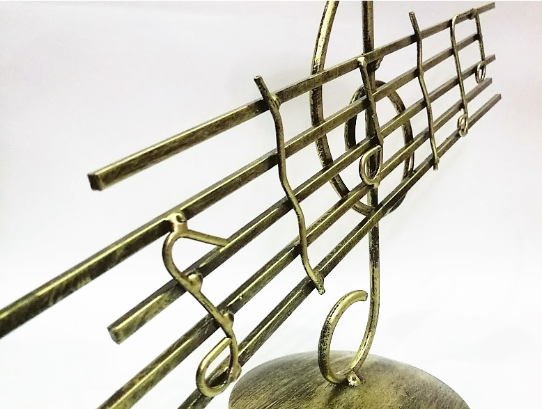 ZEBRA MUSIC ŚWIECZNIK ZŁOTY KLUCZ WIOLINOWY