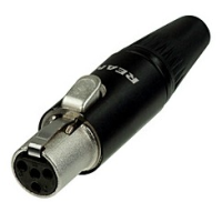 REAN RT4FC-B-W XLR MINI 4 PIN WODOODPORNY