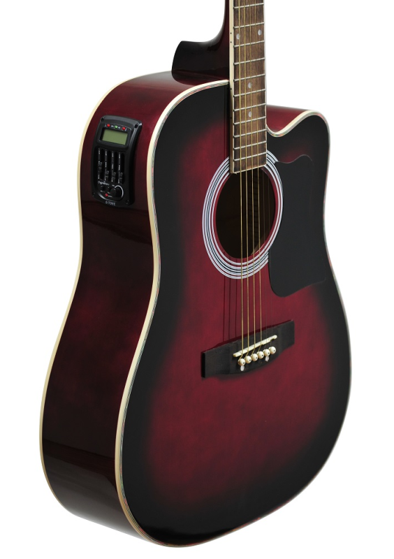 EVER PLAY AP-400CEQ WRDS GITARA ELEKTROAKUSTYCZNA GS-3 ZESTAW