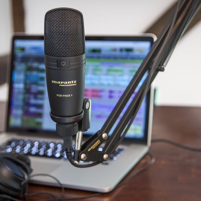 MARANTZ POD PACK 1 MIKROFON USB Z REGULOWANĄ PODSTAWĄ I PRZEWODEM