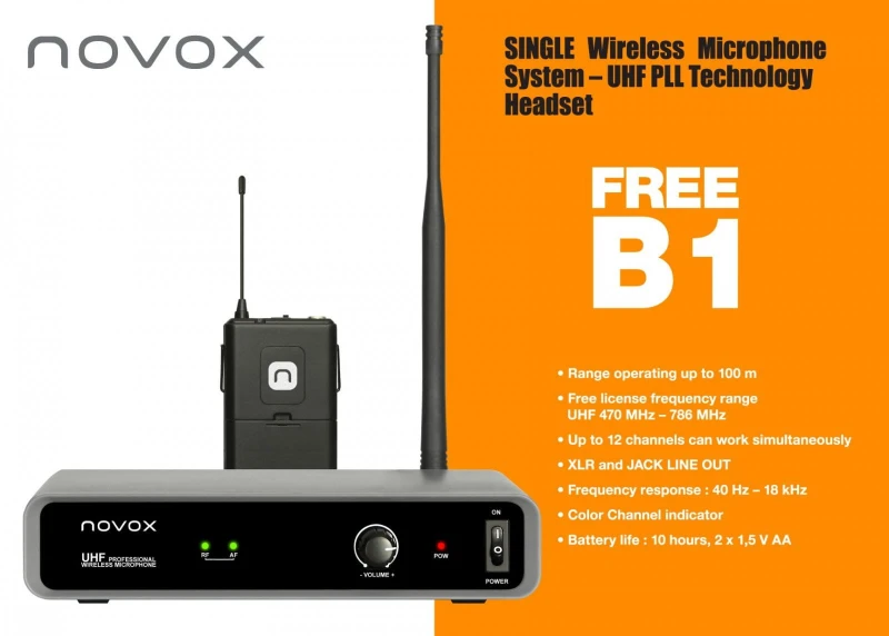 NOVOX FREE B1 SYSTEM BEZPRZEWODOWY
