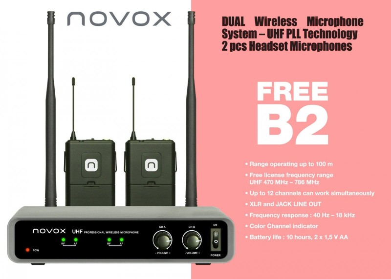 NOVOX FREE B2 SYSTEM BEZPRZEWODOWY
