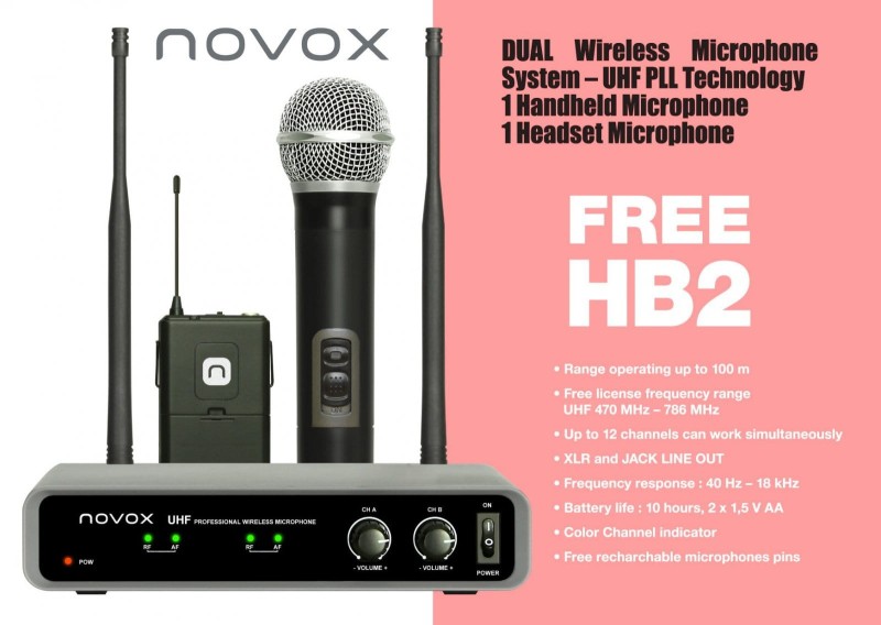 NOVOX FREE HB2 SYSTEM BEZPRZEWODOWY