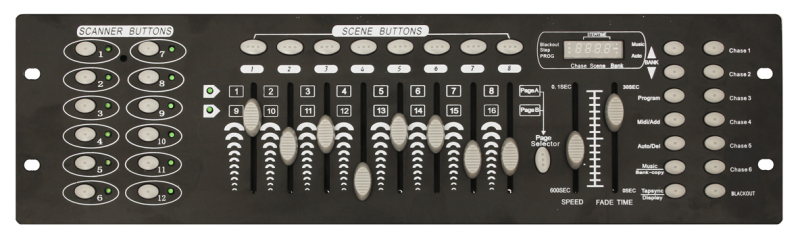 FRACTAL F1 DMX CONTROL STEROWNIK DMX