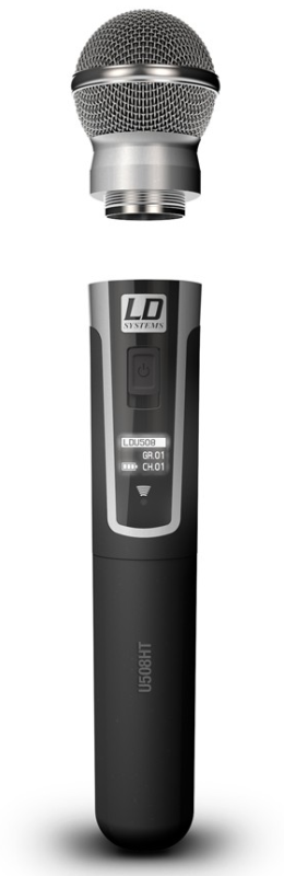 LD SYSTEMS U508 HHD2 BEZPRZEWODOWY SYSTEM MIKROFONOWY Z RĘCZNYM MIKROFONEM DYNAMICZNYM x2