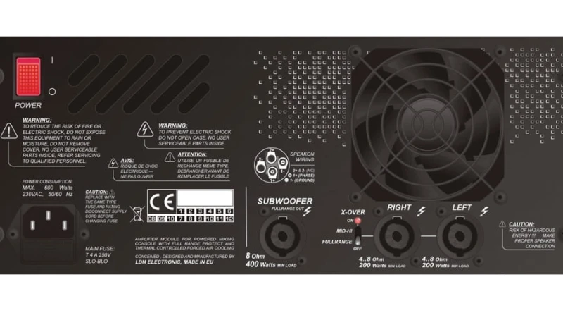 LDM SMX-408RX POWERMIKSER 2x200W 8 KANAŁÓW