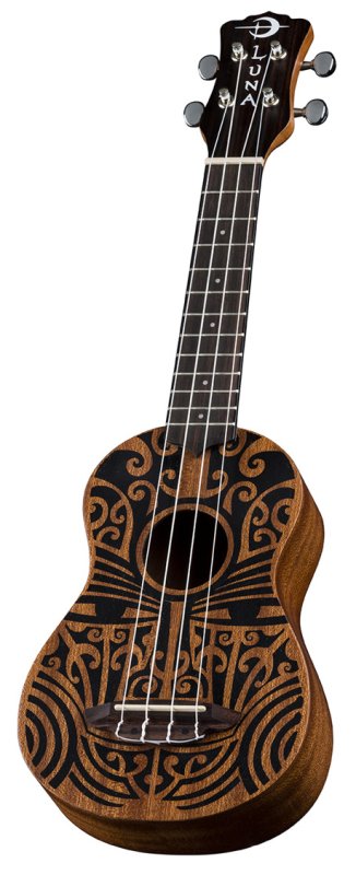 LUNA UKE TRIBAL MAHOGANY UKULELE SOPRANOWE