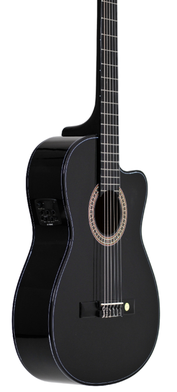 EVER PLAY EV-125 CEQ GS-3 4/4 EQ GITARA KLASYCZNA CZARNA