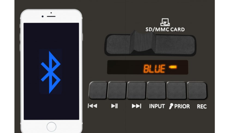 NOVOX MOBILITE BLUE KOLUMNA AKTYWNA USB MP3 BT AKU MIC