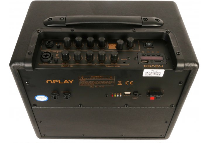 NOVOX NPLAY WZMACNIACZ GITAROWY USB MP3 BT AKU MIC