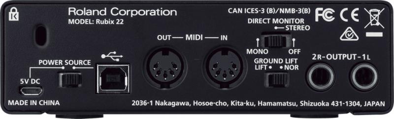 ROLAND RUBIX 22 USB AUDIO INTERFACE