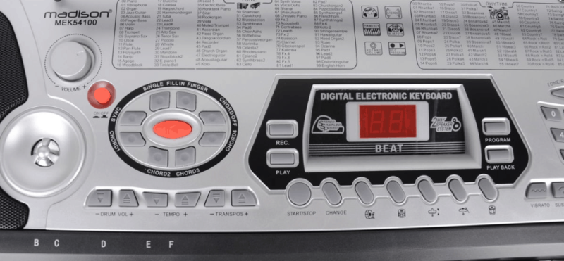 MADISON MEK54100 KEYBOARD Z MIKROFONEM