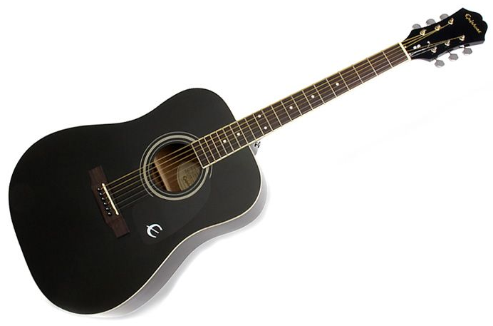 EPIPHONE SONGMAKER DR-100 SQUARE SHOULDER EB EBONY