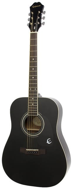 EPIPHONE SONGMAKER DR-100 SQUARE SHOULDER EB EBONY