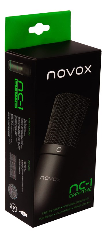 NOVOX NC-1 GAME MIKROFON POJEMNOŚCIOWY USB