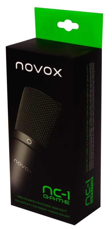 NOVOX NC-1 GAME MIKROFON POJEMNOŚCIOWY USB