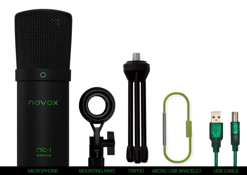 NOVOX NC-1 GAME MIKROFON POJEMNOŚCIOWY USB