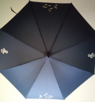 ZEBRA MUSIC PARASOL MUZYCZNY GRANATOWY Z DREWNIANĄ RĄCZKĄ KLUCZ WIOLINOWY