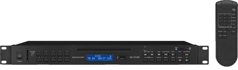 MONACOR CD-112/BT ODTWARZACZ CD MP3 SD MMC BLUETOOTH