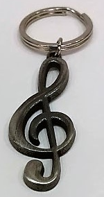 ZEBRA MUSIC BRELOCZEK DO KLUCZY KLUCZ WIOLINOWY BR01 BRELOK
