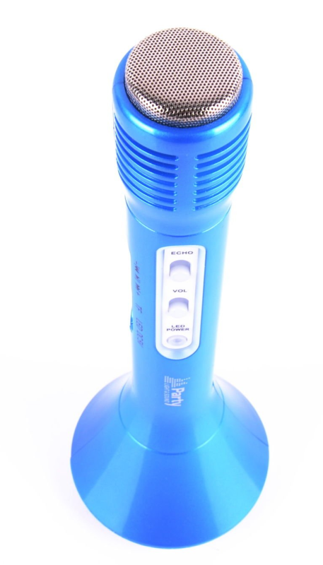 PARTY KAMIC BL NIEBIESKI MIKROFON Z GŁOŚNIKIEM