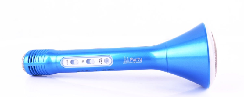 PARTY KAMIC BL NIEBIESKI MIKROFON Z GŁOŚNIKIEM