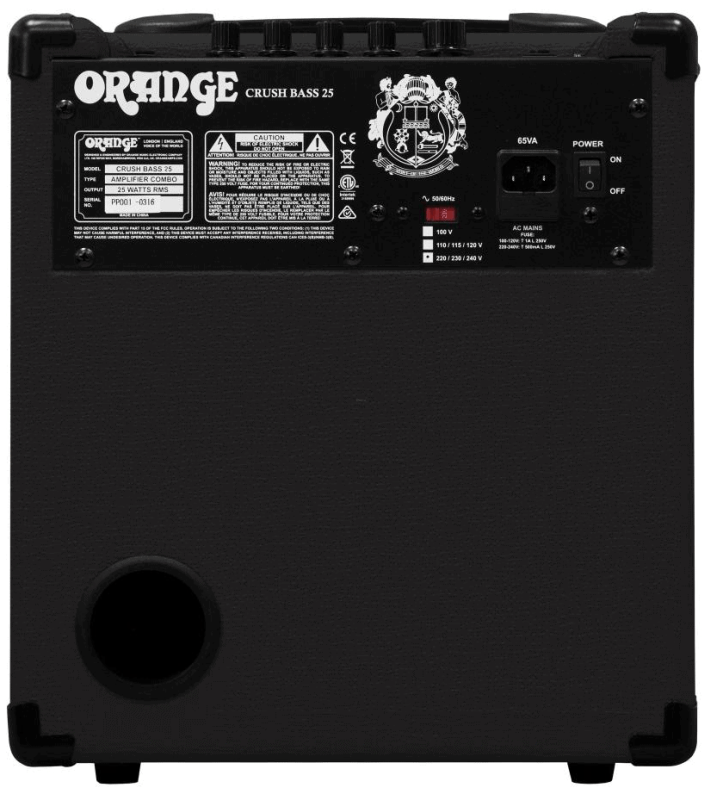 ORANGE CRUSH BASS 25 BLK