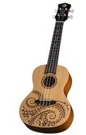 LUNA UKE TC SPR TATTOO SOLID SPRUCE UKULELE KONCERTOWE