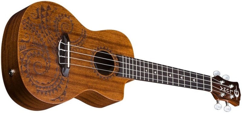 LUNA UKE TEC MAH TATTOO UKULELE ELEKTRYCZNE KONCERTOWE