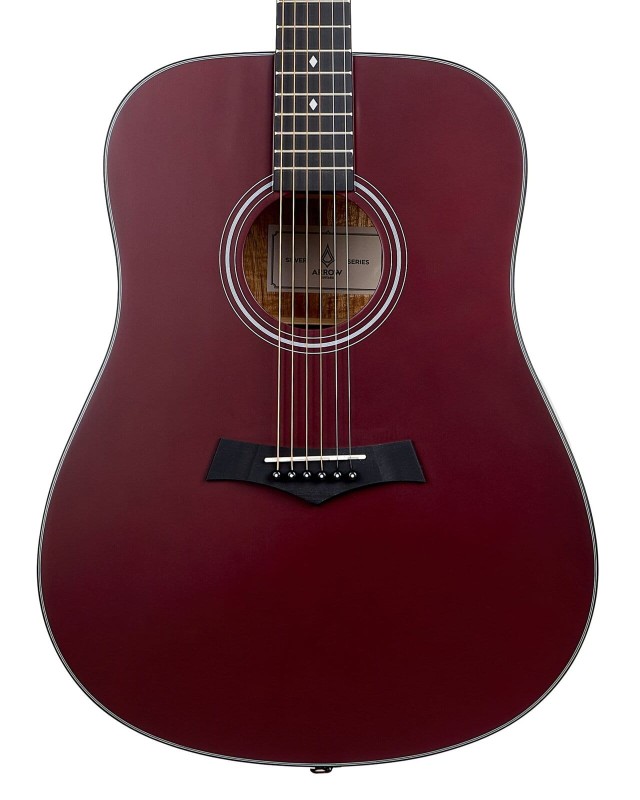 ARROW SILVER D WR WINE RED GITARA AKUSTYCZNA