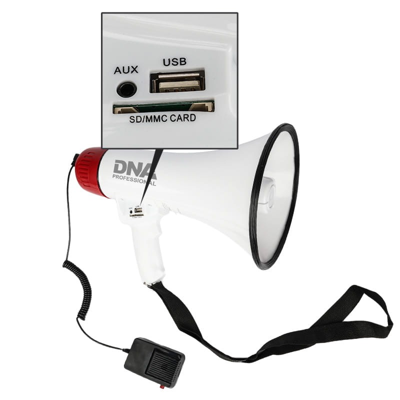 DNA MEGA1 MEGAFON WZMACNIACZ GŁOSU SYRENA USB BT