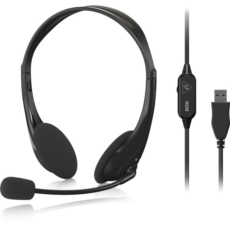 BEHRINGER HS20 SŁUCHAWKI Z MIKROFONEM USB