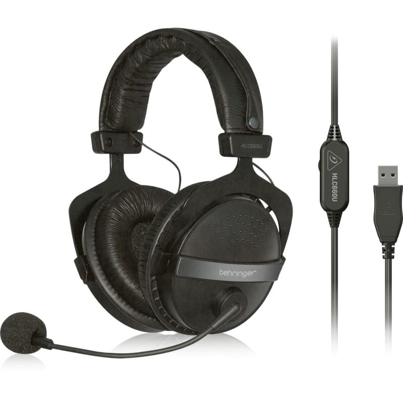 BEHRINGER HLC 660U SŁUCHAWKI Z MIKROFONEM USB