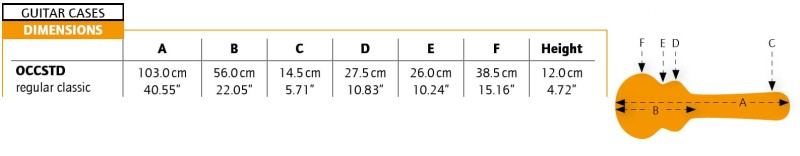 ORTEGA OACCSTD-DN FUTERAŁ DO GITARY AKUSTYCZNEJ